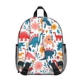 thumbnail image 3 of Cute Dinosaur Pattern Backpack Backpack for School,Cute School Bag,Schoolbag with Adjustable Shoulder Straps & Padded Back,13.8"x11.4"x6", 3 of 6