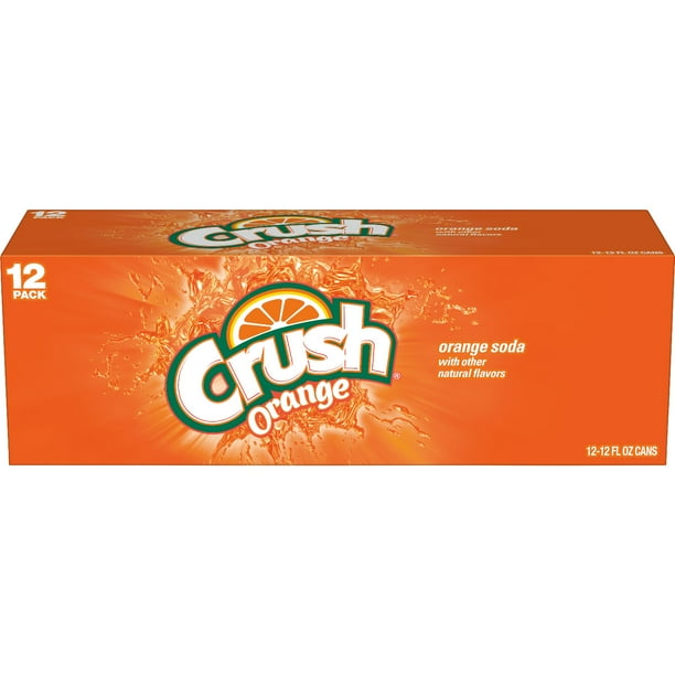 Crush Orange Soda, 12 fl oz cans, 12 pack