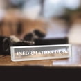 thumbnail image 2 of Information Desk 2" x 8" Frosted Acrylic - Office Desk Accessories D?cor, 2 of 2