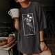 thumbnail image 4 of Camisetas Vintage para Mujer, Lindas Camisetas Gráficas de , Camisetas Oversize de Corta Dos Esqueletos S, 4 of 9