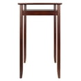 thumbnail image 3 of Winsome Halo Pub Table with Glass Display Shelf, Walnut Finish, 3 of 8