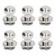 thumbnail image 3 of 200 juegos de pernos de botón de 9x8mm, cabeza redonda brillante de cobre fuerte, tornillos Chicago de amplia aplicación para bolsa de cuero, ropa, plata, 3 of 12