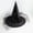 Red, variant on Halloween Wizard Hat Costume Accessory Pointed Cap, Foldable Lightweight Flower Mesh Design, for Party Dress Up Cosplay Halloween Festival Decoration