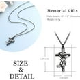 thumbnail image 2 of Cross Urn Necklace for Ashes Dragonfly Cremation Jewelry With Funnel Filler Kit Ashes Urn Necklace for Human / Pets, 2 of 7