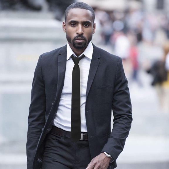 LOLIPPYY Men Neck Tie Black Solid Color Zipper Design Perfect for Formal Events and Celebrations