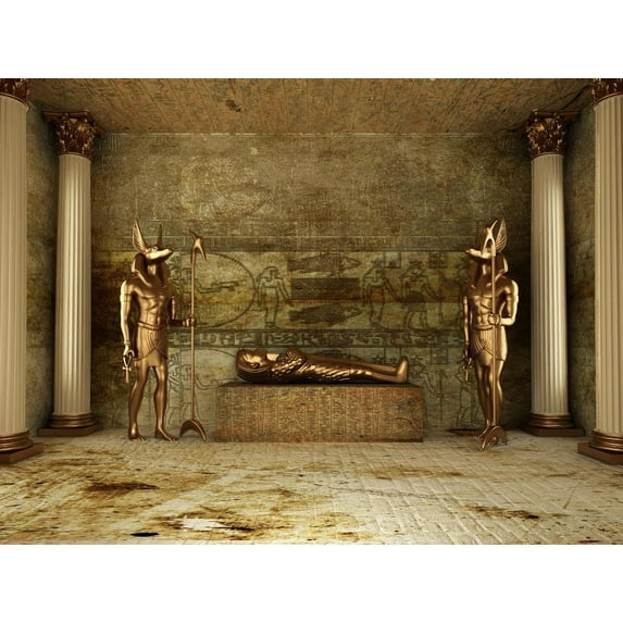 Wallmonkeys Pharaoh's Tomb Peel and Stick Wall Decals Mural WM214410 (18 in W x 14 in H)