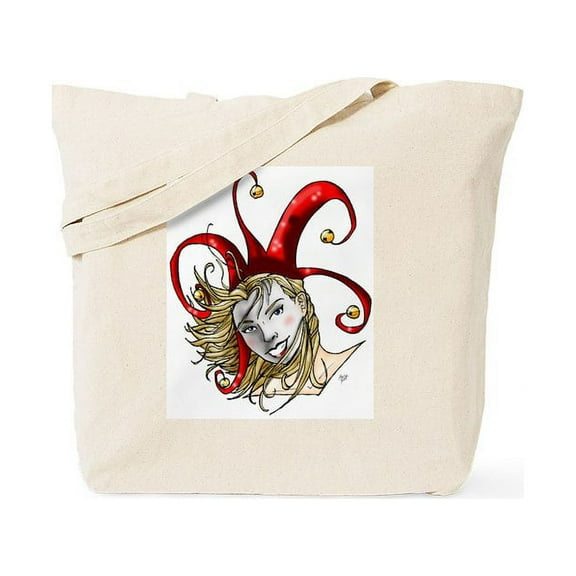 CafePress - Lady Jester Tote Bag - Unisex Canvas Tote Bag, Beige, 1-Piece