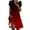 Wine, variant on Fashion Beach Dresses for Womens 2026 Summer Plus Size Gradient Print V-neck Short Sleeve Loose And Comfortable Dress
