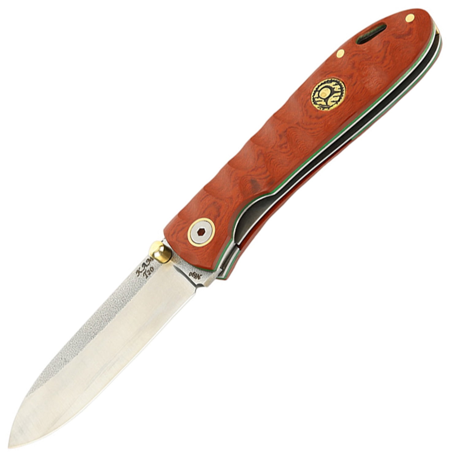 Kam Knife - Folding Knife BÖHLER Stainless Steel N690 with 3.14" Blade EDC Knife; Micarta Handle Camping Knife; Small Hunting Knife Perfect for Outdoors and Hiking