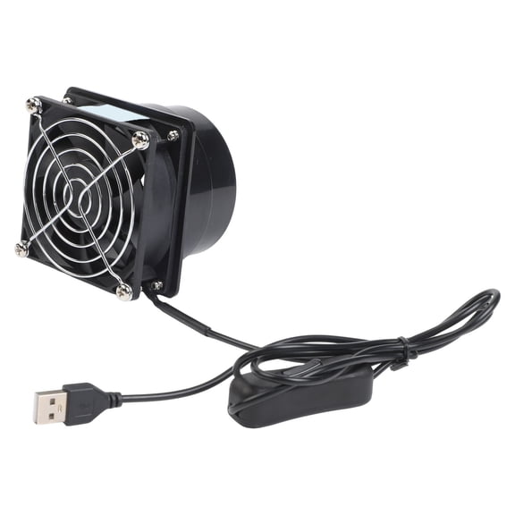 Compact USB Kitchen Exhaust Fan with Adjustable Speed and Easy Operation