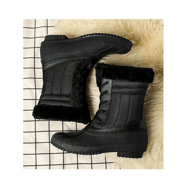 Womens black cheap duck shoes