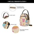 thumbnail image 4 of FORMRS Crossbody Bag for Women Quilted Travel Shoulder Cell Phone Purse with Chain Strap Handbag, Blue Beach Toys Pattern, 4 of 7