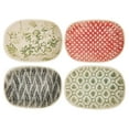 thumbnail image 1 of 3R Studios Oval Stoneware Plates - Set of 4, 1 of 5