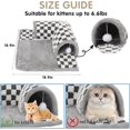 thumbnail image 2 of Cooling Kitten Tunnel Bed Mat, Perfect Kitten Gift Toy, 3D Memory Foam Cat Tunnel Cooling Mat, Detachable & Machine Washable, Non-Slip Bottom, Silver S, 2 of 5