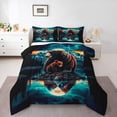 thumbnail image 3 of Homewish Woodland Bear Family Queen Comforter Set, Nature Scenery Bedding Sets, Vintage Rustic Lake House Reversible Bedding Comforter Set, Breathable Home Decor, 3 Pieces, 3 of 8