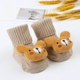 thumbnail image 2 of Wxirdiow Baby Cotton Socks Baby Toddlers Non Slip Socks Anti Skid Cotton Ankle Socks Infant Cartoon Sock for Boys Girls Khaki Size,0-1 Years, 2 of 4
