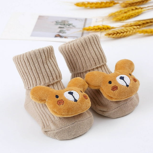 Baby Socks for Knitted Cartoon Pattern Cute Boy Girl Toddler Middle Tube Socks