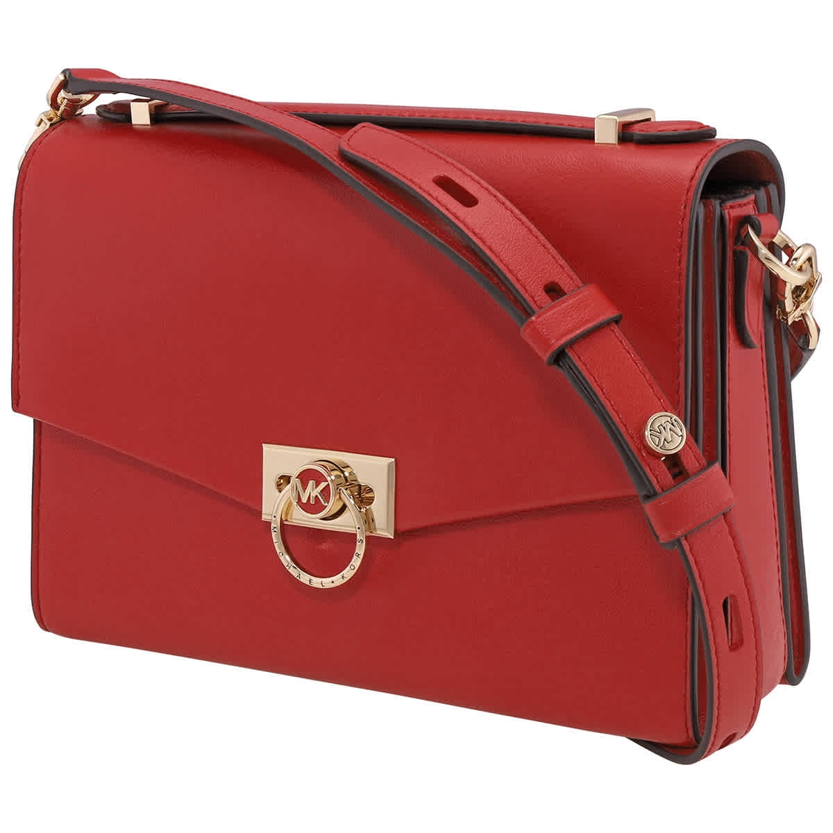 michael kors red messenger bag