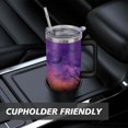thumbnail image 7 of Autumn Halloween Tumbler 40oz - Trick Treat Candy Pattern - Double Wall Insulated Stainless Steel Cup - With Handle & Straw, 7 of 7