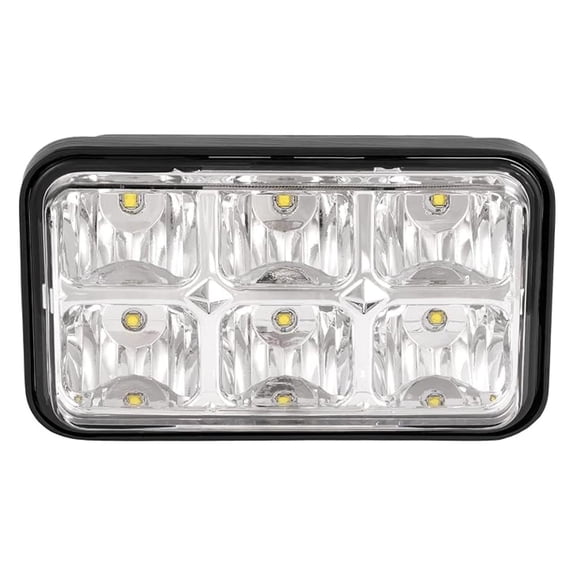 Golf Cart Headlight Clear LED Lens Compatible with 1996-Up EZGO ST350/1980-1994 EZGO Marathon/EZGO Workhorse Models Golf Cart Plastic Headlight Housing