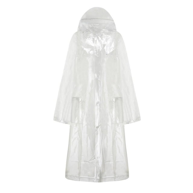 Capa de lluvia transparente Yuyangstore Poncho Impermeable Camping Senderismo con Capucha Chaqueta de Lluvia