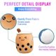 thumbnail image 5 of Funny Doll Pearl Milk Tea Cup - Milk Tea Pillow Brown Triangle (50cm) Adepaton LL-1594, 5 of 6