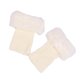 thumbnail image 1 of Jumpingount Calentadores de piernas Tejido de ganchillo Faux Fur Trim Flip Calcetines para invierno Cubierta de bota corta Fácil de combinar Medias Blanco, 1 of 6