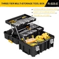 thumbnail image 3 of AIRAJ 4-in-1 Rolling Tool Box with Wheels, Stackable Modular Tool Storage System with Drawers, 755lbs Heavy Duty Mobile Tool Chest Organizer for Mechanic, Garage & Professional Workshop, 3 of 7