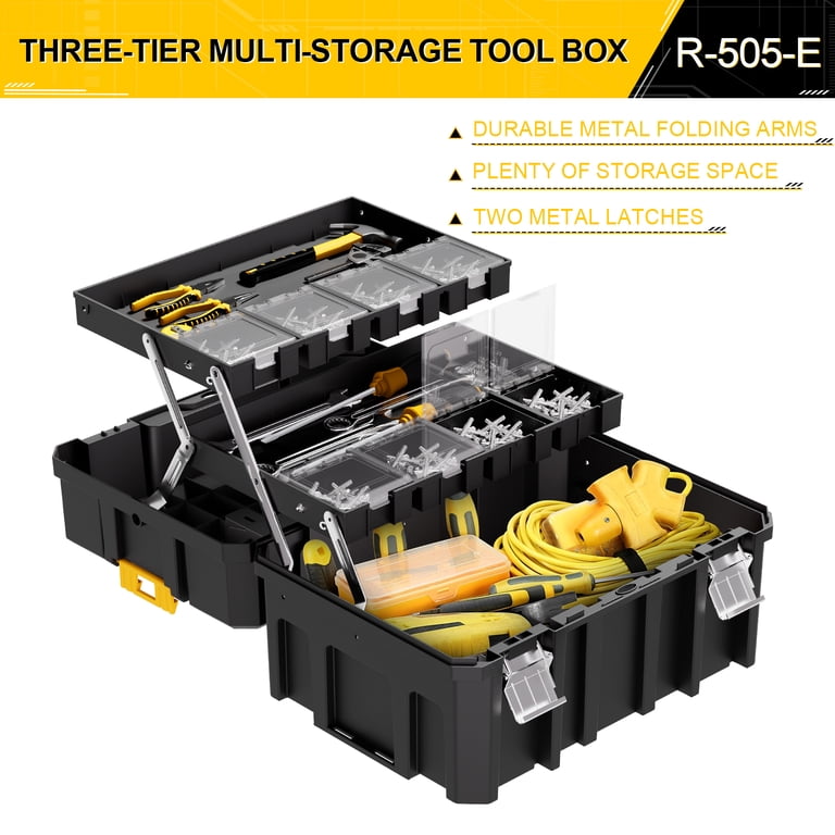 AIRAJ 4-in-1 Rolling Tool Box with Drawers, 755lbs Capacity