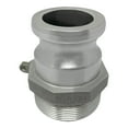 thumbnail image 2 of Gloxco Aluminum Type FR Cam and Groove Reducer, 1-1/2" Male Camlock Adapter x 2" Male NPT (CAM-1520-FR-AL), 2 of 4