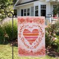 thumbnail image 3 of Northlight Watercolor Heart Valentine's Day Outdoor Garden Flag 18" x 12.5", 3 of 5