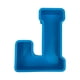 thumbnail image 2 of Molde de letras 3D para resina, jabón y velas - molde flexible de silicona para hornear, azul, de una sola pieza, 2 of 3