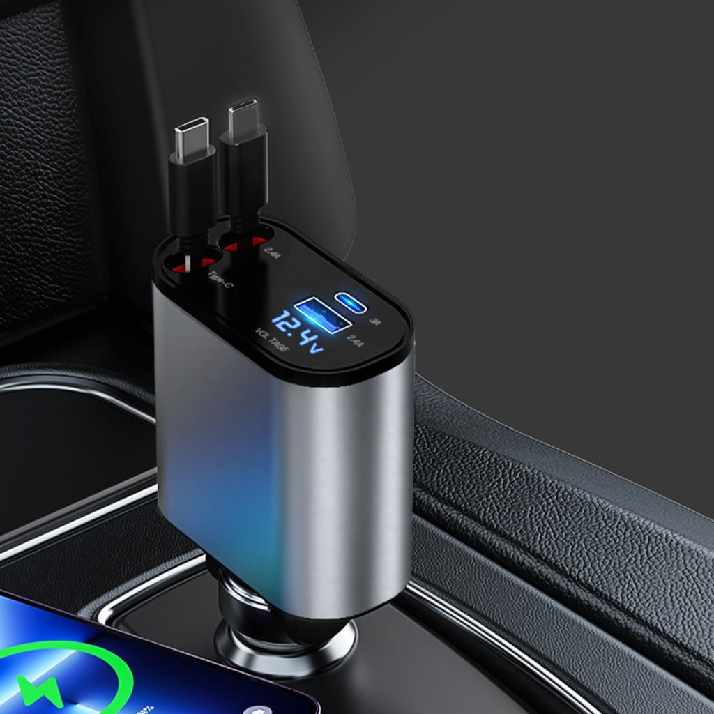Type C Cable Fast Charging Retractable Cellphone Charger for Smartphones Tablet