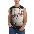 thumbnail image 1 of Balery Baseball Breaking Glass Camisetas sin mangas para hombre, absorbe la humedad y protege contra el mal olor.-Medium, 1 of 7