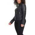 thumbnail image 2 of HOT Women's Genuine Black Lambskin Real Leather Jacket Stylish Biker Coat W458, 2 of 4