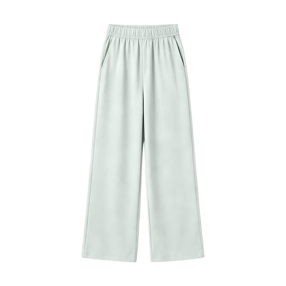 Girls' Pants Wide Leg High Waist Casual Sweatpants Summer Tween Flowy Baggy Joggers with Pockets Kids Back to School Clothes