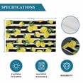 thumbnail image 6 of Yellow Lemons Placemats Set of 8, Summer Citrus Fruits Leaves Black Stripes Placemats for Dining Table, Place Mats for Kitchen Tabletop, Waterproof Wipeable Dining Table Mats Set, 6 of 9