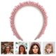 thumbnail image 3 of Unique Women Pearl Hairbands Baroque Sponge Headbands Stylish Headdress, 3 of 4