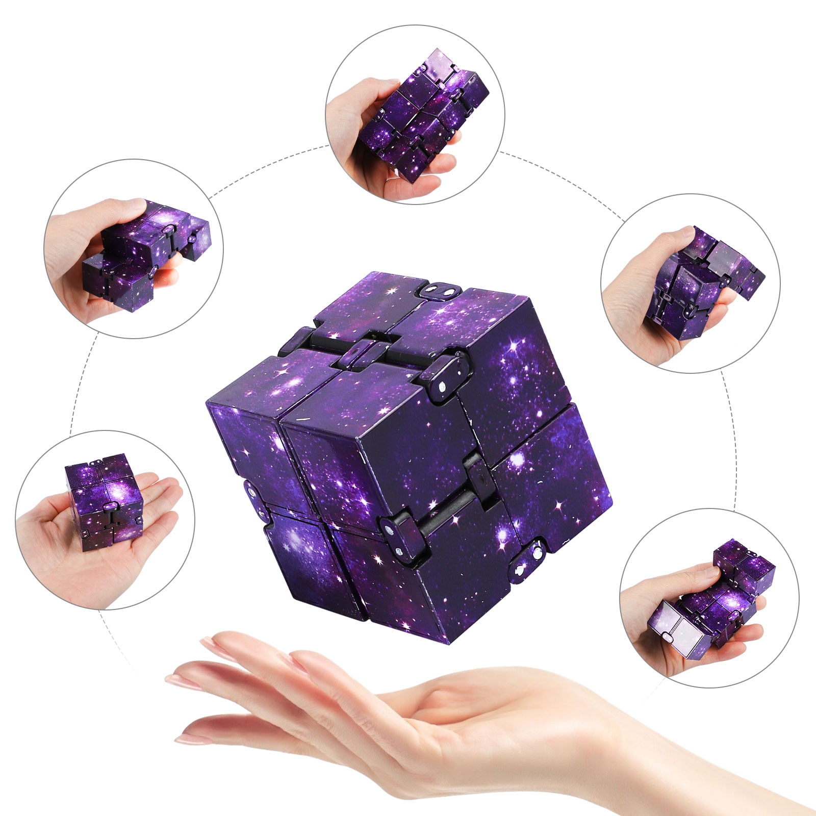 Infinity Cube Fidget Toy Tsv Fidget Cube Toys Sensory Tool For Relief Stress Cool Mini Gadget For Relaxing Hand Held And Relief Anxiety And Kill Time For Kids And Adults Add Adhd Ocd Walmart Com