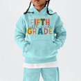 thumbnail image 4 of SGMVNU Fifth Grade Hoodies for Boys Girls Back to School Sweatshirts with Pocket Casual Relaxed Fit Fall Clothes, Size 6-7 Years, tc1-Light Blue, 4 of 5