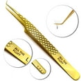 thumbnail image 2 of LLBA Lash Tweezer Professional Volume False Lash Application Tool | Multi Shapes & Purposes Tweezers | Non-Slip Grip Tweezers for Volume, Isolation & Classic Lashes (Gold, All The Fluff Volume), 2 of 7