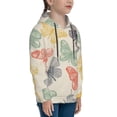 thumbnail image 3 of Haiem Butterfly Pattern Boys Hoodie, Youth Pullover Hooded Sweatshirt, Kangaroo Pocket Hoodie for Kids Girls -Small, 3 of 6