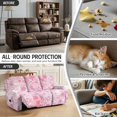 thumbnail image 5 of Xoenoiee Cherry Blossom Print Stretch Recliner Slipcovers Printed Sofa Cover 8-Piece Lazy Boy Chair Covers Furniture Protector Recliner Chair Cover with Storage Pocket for Living Room, 5 of 7