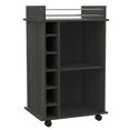 thumbnail image 2 of Dukat Cart, Finish, Two Shelves, Six Winery Storage Slots, Elegant Serving Design, 2 of 9
