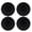 Black, variant on 4PC Collision Mat Behind The Smart Lock Door Block Door Handle Buffer Mute Mat Silencer Silicone Collision Mat Football Fatheads Stickers for Wall Murals for Living Room Wall Arch Decal Wall Decals
