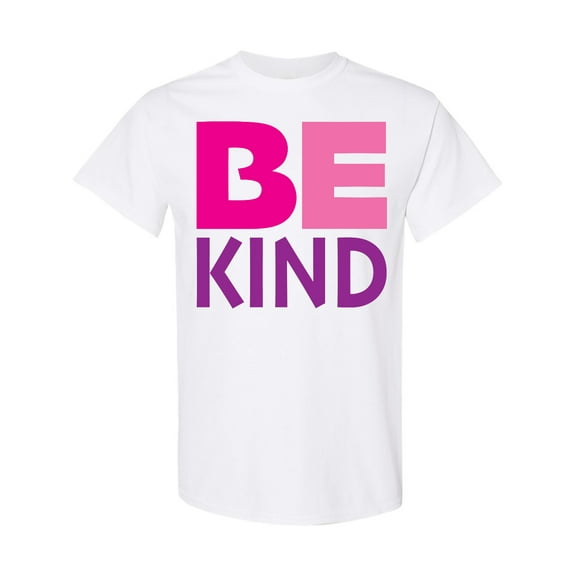 Inktastic Be Kind Logo in Pink and Purple T-Shirt
