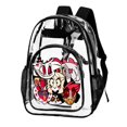 thumbnail image 2 of Hazbin Hotel Clear Backpack See Through Backpack Heavy Duty Bookbag Transparent Bag for Colleges School Work Sport Travel, 2 of 7