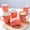 Orange, variant on Coffee Mugs Set of 6, 12oz Ceramic Coffee Mugs Cups with Handle