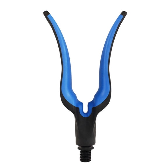 NFTIGB U Shape Nylon Fishing Rod Holder Rest Head Tackle Gripper For Carp Fishing Trip Adjustable Wear-Resistant 5.9 inches / 15 cm Blue