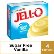 (4 pack) (4 Pack) Jell-O Instant Sugar-Free Fat-Free Vanilla Pudding & Pie Filling, 1 oz Box